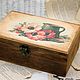 Tea box poppies and jug 6 compartments. Box. Studio Villa-Oliva. My Livemaster. Фото №5
