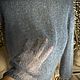 Свитер паутинка из мохера серая. Свитеры. Knitwork_room (Вязаные вещи в наличии и под заказ). Ярмарка Мастеров.  Фото №5