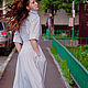 Белое платье -рубашка "White dress". Платья. Лана КМЕКИЧ  (lanakmekich). Ярмарка Мастеров.  Фото №5