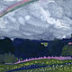 Картина акварелью в подарок женщине мужчине девушке на день рождения в спальню гостиную интерьер 
Облака небо радуга
Полевые цветы картина
Поле Картина
Акварельная живопись пейзаж рисунок иван-чай