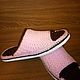 Order Home Slippers    Pink Chocolate. TATIANA163. Livemaster. . Slippers Фото №3