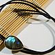Bolo tie 'Western Bolo' with natural (Labradorite). Ties. Neformal-World. Online shopping on My Livemaster.  Фото №2