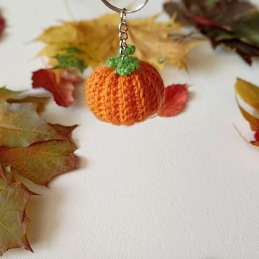 Сумки ручной работы. Ярмарка Мастеров - ручная работа Брелок тыковка. Handmade.