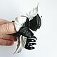 Crab Large Hair Clip with Colors Contrast Black and White. Hairpins. De-Si-Re. Online shopping on My Livemaster.  Фото №2