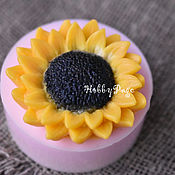 Материалы для творчества handmade. Livemaster - original item Silicone mold Sunflower small. Handmade.