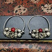 Винтаж handmade. Livemaster - original item Vintage Silver Oriental Earrings. Handmade.