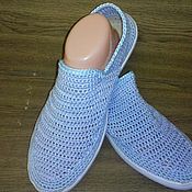 Обувь ручной работы handmade. Livemaster - original item Knitted shoes. sleepers mens. Handmade.
