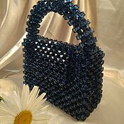 Сумки и аксессуары handmade. Livemaster - original item Clutches: handbag made of beads Blue. Handmade.