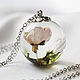 Transparent pendant-ball of jewelry resin with cherry flowers Sakura B. Pendant. Creative workshop. Online shopping on My Livemaster.  Фото №2