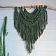 Панно Macramé. Панно макраме. MACRAME DE FLORE. Интернет-магазин Ярмарка Мастеров.  Фото №2