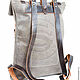 The backpack from the Vogue grey leather. Backpacks. Russian leather Guild. My Livemaster. Фото №5