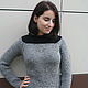 Grey and black tweed jumper sweater, Sweaters, Lomonosov,  Фото №1