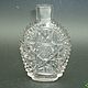 PERFUME BOTTLE. colorless glass. 19th century CARVING. RUSSIA Maltsov, Vintage Souvenirs, St. Petersburg,  Фото №1