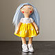 Doll: Doll with colored hair Vasilisa. Doll games, Round Head Doll, St. Petersburg,  Фото №1