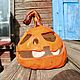 Тыква ДЖЕК ручной работы подсвечник Halloween 2023. Подсвечники. Тарелки Кружки с надписями Керамика (dashalepit). Ярмарка Мастеров.  Фото №5