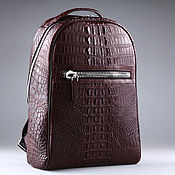Сумки и аксессуары handmade. Livemaster - original item Crocodile leather Backpack IMA0598VK2. Handmade.