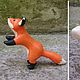 Заказать Фигурка лиса "Stupid Fox" , фигурка на торт, статуэтка. Мастерская Сornflower (Mehovi4ok). Ярмарка Мастеров. . Статуэтки Фото №3