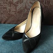 Винтаж: Обувь винтажная: 14-л Туфли VERO CUOIO - Италия, 37,5-38 размер