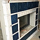 Tiled fireplace 'Lapis'. Fireplaces. Vesta Ceramica. Online shopping on My Livemaster.  Фото №2
