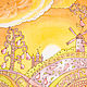 Light yellow silk handkerchief 'Fairy Tale'. Shawls1. ArtBeklov. Online shopping on My Livemaster.  Фото №2
