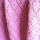 Детский вязаный розовый плед Добрые сны. Пледы для детей. Уютные вещи (elenapivneva). Ярмарка Мастеров.  Фото №4