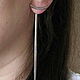 Chain Earrings, silver earrings, jacket earrings. Earrings. Irina Moro. My Livemaster. Фото №4