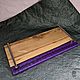 Поднос из слэба ореха со смолой. Подносы. Akutrau Woodworking. Интернет-магазин Ярмарка Мастеров.  Фото №2