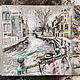 Journey in winter-picture with train. Pictures. Annet Loginova. Online shopping on My Livemaster.  Фото №2
