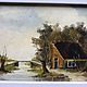 The picture 'Approach of autumn', oil on wood, Holland. Vintage paintings. Dutch West - Indian Company. Online shopping on My Livemaster.  Фото №2