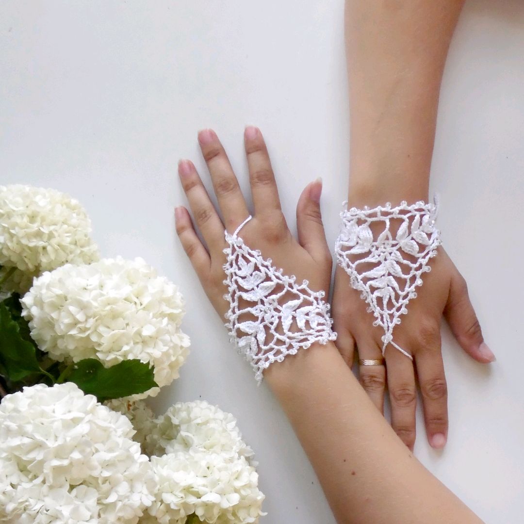 Свадебные перчатки - 86 фото