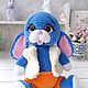 Вязаный заяц  28см, зайчик, вязаные игрушки. Амигуруми куклы и игрушки. Julmimitoys вязаные игрушки. Ярмарка Мастеров.  Фото №9