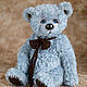Мишка тедди голубой с голубыми глазами. Мишки Тедди. Teddy by Olga Prokudina. Интернет-магазин Ярмарка Мастеров.  Фото №2