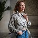 Рубаха оверсайз из люксового штапеля «Джинсовая Кобра». Рубашки. Александра Майская. Ярмарка Мастеров.  Фото №10