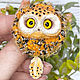 Brooch Owl, Brooches, Moscow,  Фото №1
