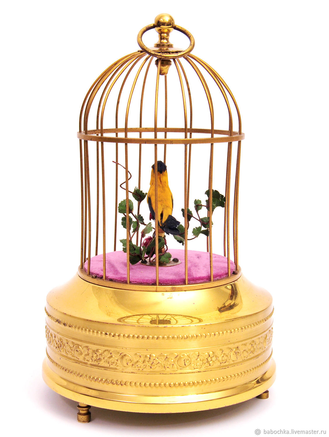 Цветы в коробке Композиция «Птицы в клетке» за руб. в Екатеринбурге с доставкой