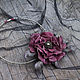 Order Necklace leather Bordeaux. medwedkoLeather. Livemaster. . Necklace Фото №3