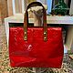Винтаж: Сумка Louis Vuitton Reade в красном цвете Vernis. Сделано во Франции. Сумки винтажные. Chic bags. Ярмарка Мастеров.  Фото №4