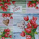 5pcs napkin for decoupage tulips favorite print, Napkins for decoupage, Moscow,  Фото №1
