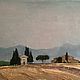 Итальянский пейзаж, картина маслом Тоскана