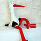 Stork Large (50 cm) Knitted toy. Stuffed Toys. GALAtoys. My Livemaster. Фото №5