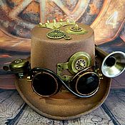Субкультуры handmade. Livemaster - original item Goggle Steampunk Top Hat 