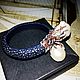 Bracelet 'Baroque Pearl' Stingray leather, silver, Baroque pearl. Hard bracelet. SELENA. My Livemaster. Фото №4