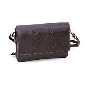 Сумки и аксессуары handmade. Livemaster - original item Crossbody bag: Handbag women`s leather brown Granite Fashion S53. Handmade.