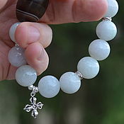 Украшения handmade. Livemaster - original item Clear Path - Bracelet made of white Jade and Ji Medicine.. Handmade.