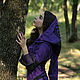 Elven Dress «Violet Bloom» Long Fantasy Elven Hooded Dress, Dresses, Moscow,  Фото №1