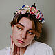 Headband with flowers. Bilateral. Pink-blue. Headband. Nataly Kara - одежда из тонкого войлока. My Livemaster. Фото №5