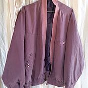 Винтаж: Винтажный трикотажный пиджак полоска