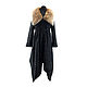 Order Black lace coat with lynx fur. Olga Lavrenteva. Livemaster. . Coats Фото №3