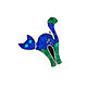 Brooch Cat. Brooch inlaid with lapis lazuli and malachite. Brooches. ARIEL - MOSAIC. My Livemaster. Фото №4