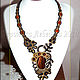 necklace the Breath of autumn. Jewelry Sets. Soutache necklaces and accessories. Online shopping on My Livemaster.  Фото №2